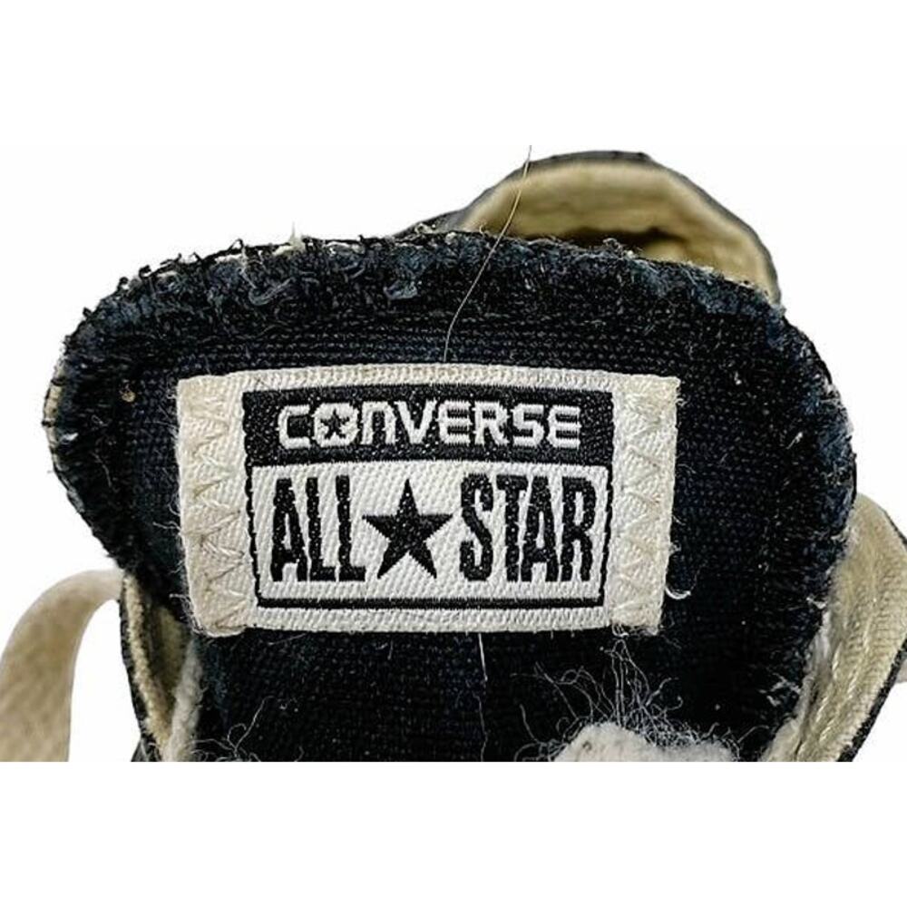 Vintage CONVERSE All Stars Kids Black & White Sneakers Shoes ~ Baby Child Size 6 - Picture 7 of 9